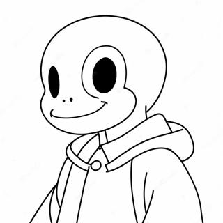 Funny Sans Face Coloring Page 10137-8335