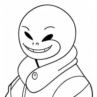 Funny Sans Face Coloring Page 10137-8336