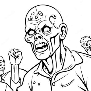 Zombies 3 Coloring Page 10156-8346