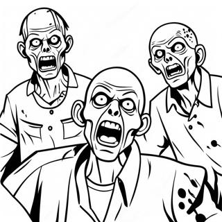 Zombies 3 Coloring Page 10156-8348