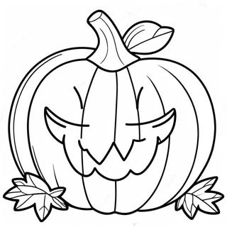 Smiling Jack O Lantern Coloring Page 10167-8357