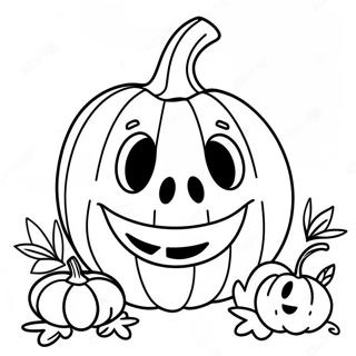 Smiling Jack O Lantern Coloring Page 10167-8358