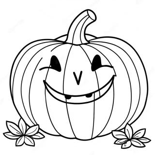 Smiling Jack O Lantern Coloring Page 10167-8360