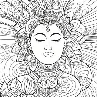 Mindfulness Breathing Coloring Page 10187-8373