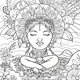 Mindfulness Breathing Coloring Page 10187-8374