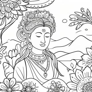 Mindfulness Breathing Coloring Page 10187-8375