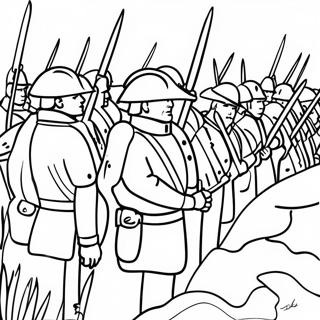 Patriotic Soldiers In Battle Coloring Page 10197-8384