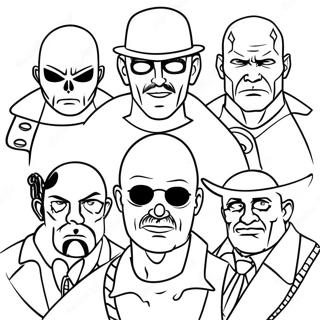 Bad Guys Coloring Pages