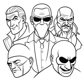 Bad Guys Coloring Page 10216-8396