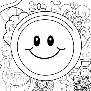 Smiley Face Coloring Page 1021-816