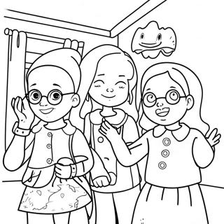 Adventurous Babysitters Club Coloring Page 10227-8405