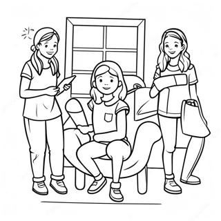 Adventurous Babysitters Club Coloring Page 10227-8406