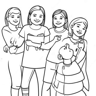 Adventurous Babysitters Club Coloring Page 10227-8408