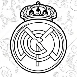 Real Madrid Logo Coloring Page 10236-8410