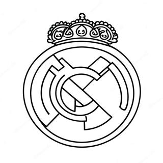 Real Madrid Logo Coloring Page 10236-8411