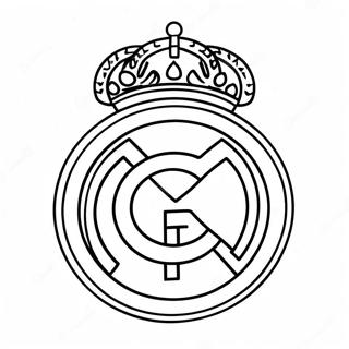 Real Madrid Logo Coloring Page 10236-8412