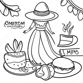 Cinco De Mayo Celebration Coloring Page 10266-8434