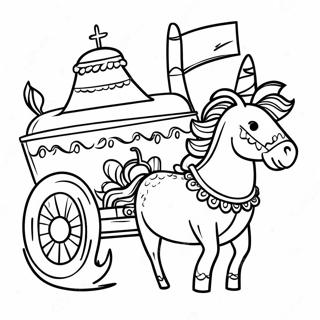 Festive Cinco De Mayo Parade Coloring Page 10267-8437