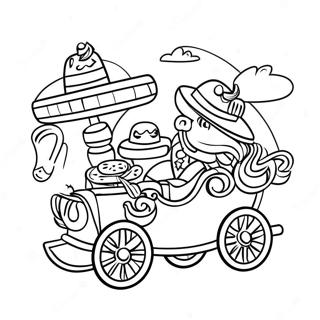 Festive Cinco De Mayo Parade Coloring Page 10267-8439