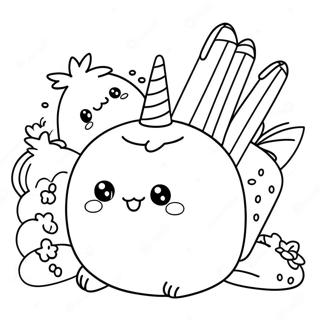 Cute Molang With Friends Coloring Page 10277-8445