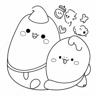 Cute Molang With Friends Coloring Page 10277-8446