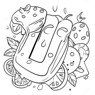 Yummy Snacks Letter Y Coloring Page 10327-8485