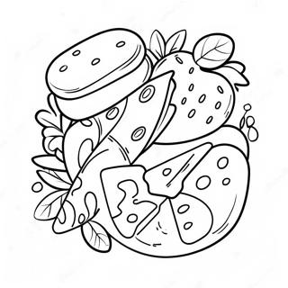 Yummy Snacks Letter Y Coloring Page 10327-8488