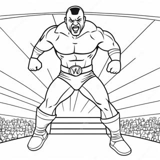 Wwe Wrestler Jumping On Opponent Coloring Page 10357-8510