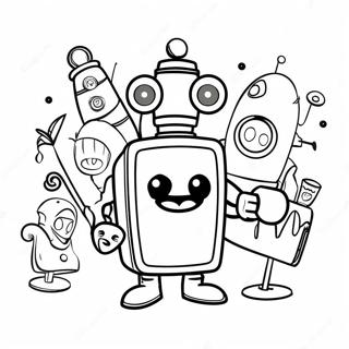 Storybots Adventure Coloring Page 10388-8528