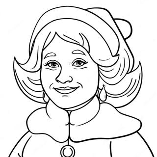 Mrs Claus Coloring Page 10407-8540