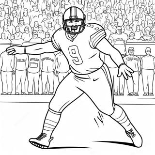 Buffalo Bills Player In Action Coloring Page 1042-834