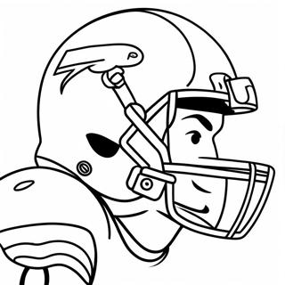 Buffalo Bills Player In Action Coloring Page 1042-836