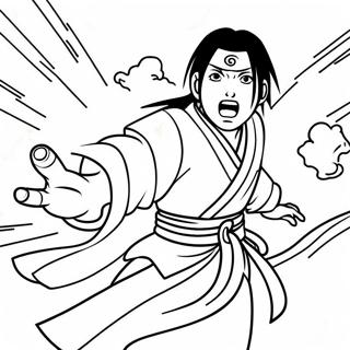 Itachi Uchiha In Battle Coloring Page 10438-8566