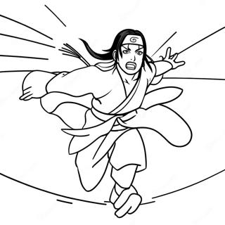 Itachi Uchiha In Battle Coloring Page 10438-8568