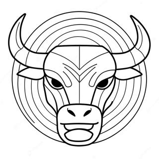 Chicago Bulls Logo Coloring Page 10447-8572