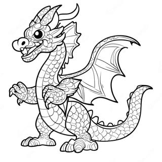 Chinese Dragon Coloring Page 10457-8579