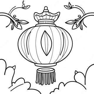 Chinese Lantern Festival Coloring Page 10458-8582