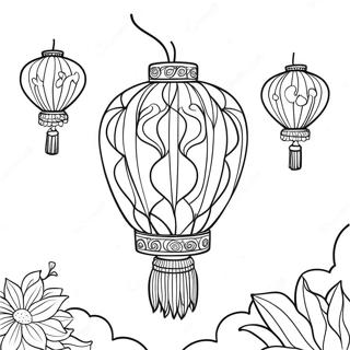 Chinese Lantern Festival Coloring Page 10458-8583