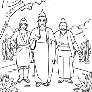 Garten Of Banban 6 Characters Coloring Page 10478-8598