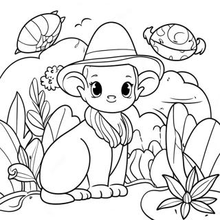 Garten Of Banban 6 Characters Coloring Page 10478-8600