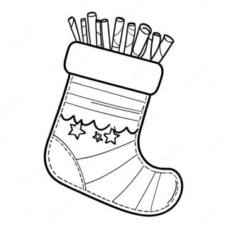 Christmas Stocking Coloring Page 10507-8618