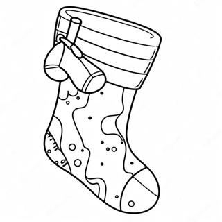 Christmas Stocking Coloring Page 10507-8619