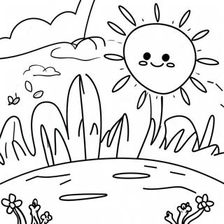 Sunny Monday Coloring Page 10538-8645