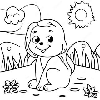 Sunny Monday Coloring Page 10538-8646