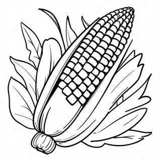 Corn Coloring Page 10557-8658