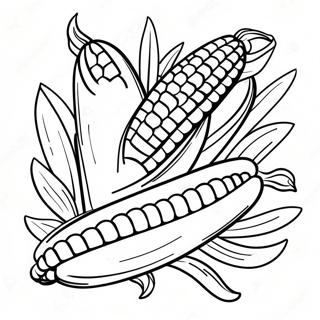 Corn Coloring Page 10557-8659