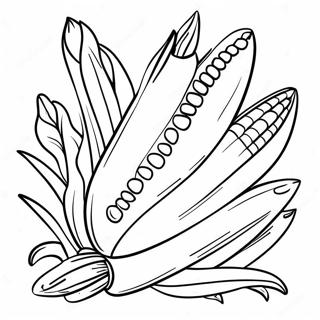 Corn Coloring Page 10557-8660