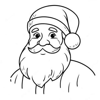 Retro Santa Claus Coloring Page 10608-8701