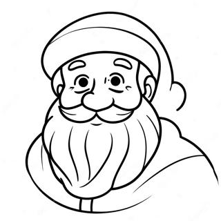 Retro Santa Claus Coloring Page 10608-8702