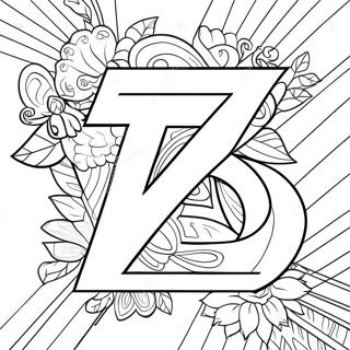 Letter Z Coloring Page 10617-8706